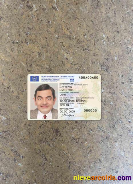 Germany ID template 2021 – present photolook